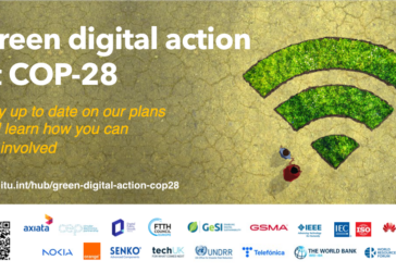 Green digital banner