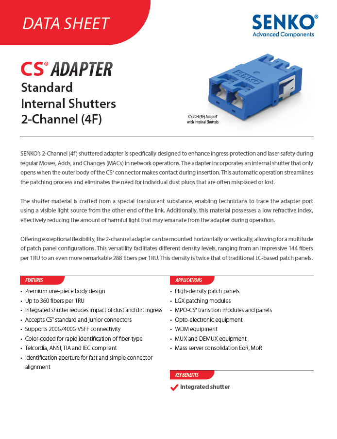 CS Adapter standard internal 2ch cover