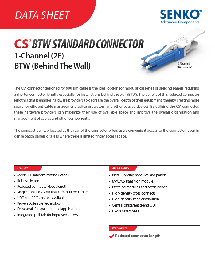 CS BTW Standard Connector