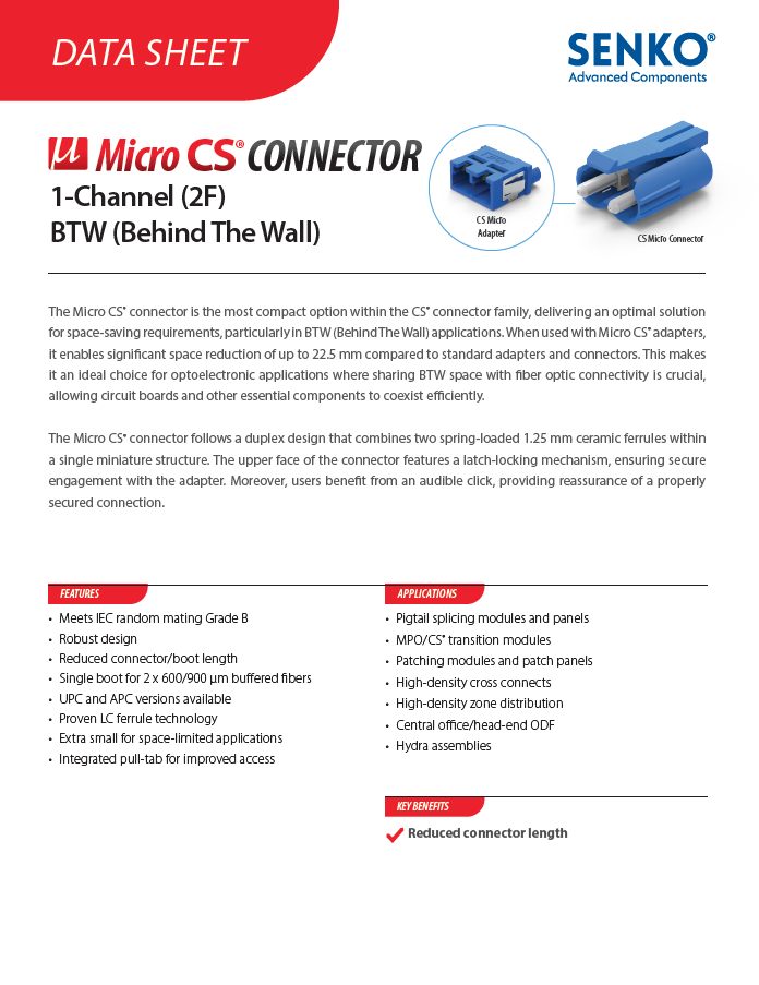 Micro CS Connector cover