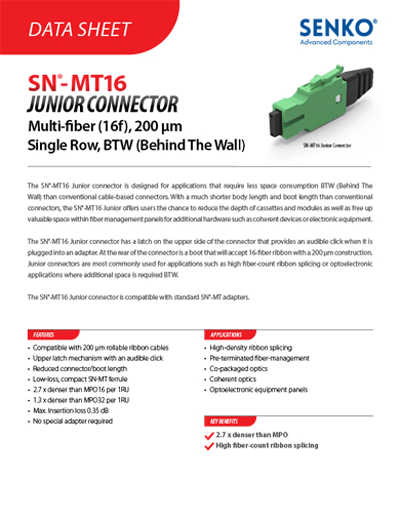 Data Sheet_SN-MT 16 Junior Connector