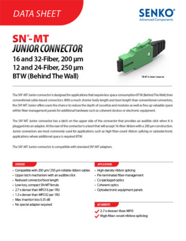 Data Sheet_SN-MT Junior Connector