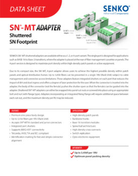Data Sheet_SN-MT16 SN Footprint Shuttered Adapter