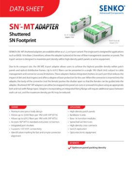 Data Sheet_SN-MT16 SN Footprint Shuttered Adapter