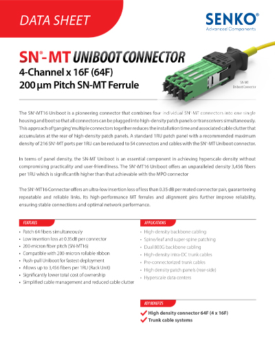 Data Sheet_SN-MT Uniboot Connector